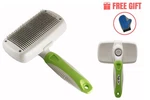 Fluffy Joe Professional Pet Slicker Brush Cleaning Grooming And Massaging. Fixed Price $11.99.
