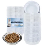 300 Disposable Pet Food Bowls: Convenient Liners For Small Dogs & Cats, 4"x1.2". Fixed Price $26.30.