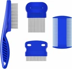4 Pack Flea Lice Comb, Stainless Steel Dog Cat Grooming Combs With Rounded Teeth. Fixed Price $9.99.
