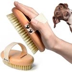 Mlqgkuz Professional Dog Brush Boar Bristle For Short-haired Dogs - Red. Fixed Price $15.09.