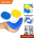 Soothing Pet Grooming Brush Set With Adjustable Handle Perfect For Cats & Dogs. Fixed Price $9.99.