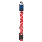 Casual Canine Patterns Collar Bone 10-16in Red. Fixed Price $11.99.