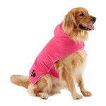 Bone Dry Embroidered Microfiber Pet Robe, Absorbent Bath Robe For Dogs & Cats. Fixed Price $34.19.