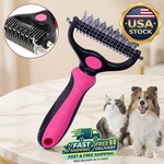Pet Shedding Brush Grooming 2 Sided Undercoat Dog Cat Comb Tool Pets. Fixed Price $7.95.