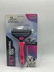 Pat Your Pet Deshedding Brush - Double-sided Undercoat Rake For Dogs & Cats. Fixed Price $14.88.
