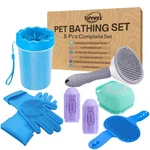 Shynee 8pcs Dog Grooming Kit - Shampoo Brush Washing Gloves Adjustabl.... Fixed Price $38.34.