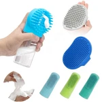 (6 Pcs) Pet Grooming Bath Massage Brush With Soap And Shampoo Dispenser Soft .... Fixed Price $6.64.