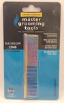 Master Grooming Tools Greyhound Face Finishing 4.5 4-1/2" Rainbow Comb Dog Cat. Fixed Price $11.99.