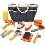 Horse Grooming Kit, Supplies Includes Brushes And Handbag, Bru.... Fixed Price $57.70.