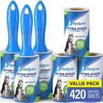 Extra Sticky Lint Roller Mega Value Set 420 Sheets For Pet Hair Removal Dog And. Fixed Price $33.35.