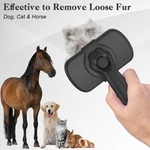 Dipoo Self-cleaning Pet Brush - Skin-friendly Grooming Tool, Black. Fixed Price $11.98.