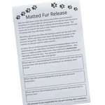 Matted Fur Release Forms For Dog Grooming Salons (pad Of 100, 5.5 X 8.5 Inche.... Fixed Price $28.96.