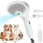 Pet Steam Brush For Dog & Cat, 4 In 1 Self Cleaning Cat Shedding. Fixed Price $24.00.