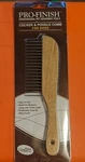 Omnipet Leather Brothers Cocker/poodle Wooden Handle Comb. Fixed Price $15.36.