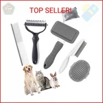 Kueiox Dog Brush For Shedding,6 Pcs In One Pet Slicker Hair Kit Organizer. Fixed Price $21.05.