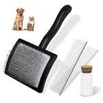 3pcs Slicker Brush For Dogs & Pet Comb,professional Dog Grooming Large, Black. Fixed Price $20.67.