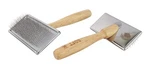 Furzone Wooden Slicker Brush - Stainless Steel Soft Pins Pin / M, Brown. Fixed Price $39.74.