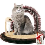Happi N Pets Original Cat Self Groomer, Arch Grooming Brush Wtih Heavy Wooden Sc. Fixed Price $28.99.