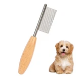Hop Small Dog Comb With Wooden Handle 4.17in/10.6cm, Natural Wood+silver. Fixed Price $16.68.