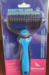Jaswell Pet Grooming Tool Dematting Comb For Dogs& Cats 2 Sided Undercoat. Fixed Price $5.95.