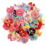 Sufermoe 32 Pcs Multicolored Dog Hair Bows With Rubber Bands, Grooming T.... Fixed Price $19.00.