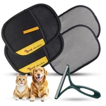 2 Pet Hair Removal Gloves With Lint Brush Reusable Fur Remover For Cats & Dogs. Fixed Price $14.82.