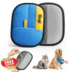 Qooji Pro Pet Hair Remover Glove Fur Cleaning Mitt Blueyellow. Fixed Price $20.00.