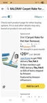 Baloray 3 In 1 Carpet Rake Rubber Bristles Blue For Pet Hair Removal. Fixed Price $24.98.