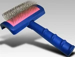 Tuffer Than Tangles Hair Coat Medium Regular Pin Slicker Brush Dog Cat Grooming. Fixed Price $13.99.