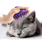 Cat Brush With Soft Rubber Pins, Washable Silicone Pet Brushes For Purple. Fixed Price $14.76.