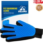 Pet Hair Remover Glove Deshedding Massage Brush Mitt Dog Cat Right Hand Blue. Fixed Price $10.39.