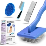 Bonteck Dog Slicker Brush Grooming Kit 4pcs - Large For Goldendoodles, Poodles. Fixed Price $39.98.