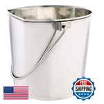 Proselect Flat Sided Stainless Steel Pails - Durable, Rustproof, Easy Clean. Fixed Price $43.57.