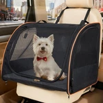 Dog Car Seat, Enclosed Carrier For Pets Travel Safety Crate Soft-sided Co.... Fixed Price $92.98.
