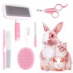 Crafterlife Small Animal Pet Grooming Kit With Shedding 6 Piece Set, Pink. Fixed Price $16.64.