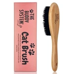 The Buddy System Cat Brush With Boar Bristle And Wooden Handle, 1 Pack, Brown. Fixed Price $20.99.