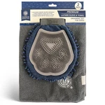 Akc - Dual-sided Dog Grooming Glove With Silicone Bristles Quick-dry Towel .... Fixed Price $21.98.