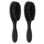 Mozeat Lens Hair Brush, 2 Pcs Natural Boar Bristle, Abs Handle Bristle. Fixed Price $16.29.