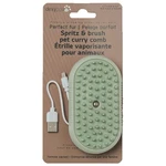 Dexypaws: Spritz & Brush Pet Comb - Sage Green, Dog Cat Grooming Tool. Fixed Price $23.99.