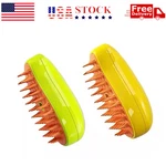 Rechargeable Shedding Hair Spray Steam Brush Easy Pet Grooming For Cat Dog. Fixed Price $8.18.