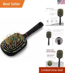 Aishikeke 1000rb Rainbow Paddle Mane And Tail Brush Detangler Plastic Forky Comb. Fixed Price $15.29.