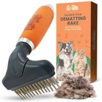 Pet Grooming Brush Double Row Dematting Rake Deshedding Tool Gopets Undercoat. Fixed Price $59.99.