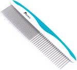 Pet Comb, Stainless Steel Teeth Comb For Dogs & Cats, 7 1/4 Inch, Blue. Fixed Price $18.99.