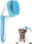 2-in-1 Pet Bath Brush With Shampoo Dispenser For Dogs And Cats (blue). Fixed Price $16.99.