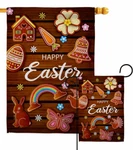 Chocolate Easter Garden Flag Spring Decorative Small Gift Yard House Banner. Fixed Price $63.95.