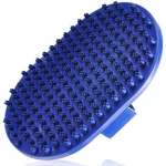 Pets&goods Rubber Grooming Brush For Dogs & Cats - 1 Count (pack Of 1), Blue. Fixed Price $23.22.