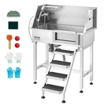 Vevor 34" Dog Cat Washing Station Stainless Steel Pet Grooming Tub Right. Fixed Price $324.99.