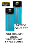 Master Grooming Tools Greyhound Style 2 Pc Pro Set Comb Steel Kit Pet Dog Cat. Fixed Price $24.29.