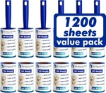 1200 Sheets Lint Roller With 6 Handles + Refills Sheets, Blue. Fixed Price $28.88.