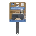 Nice Paws Self Cleaning Slicker Brush - Pink/grey/blue 1pc- Pet Grey. Fixed Price $16.64.